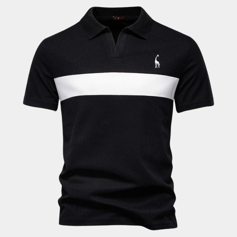 Niels™ | Polo Stribet Savanna