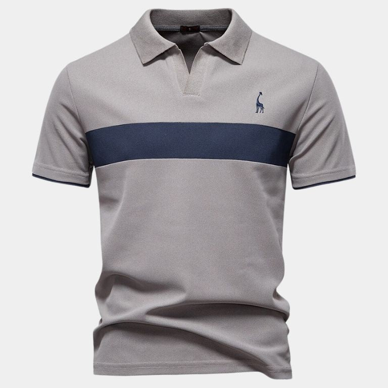 Niels™ | Polo Stribet Savanna
