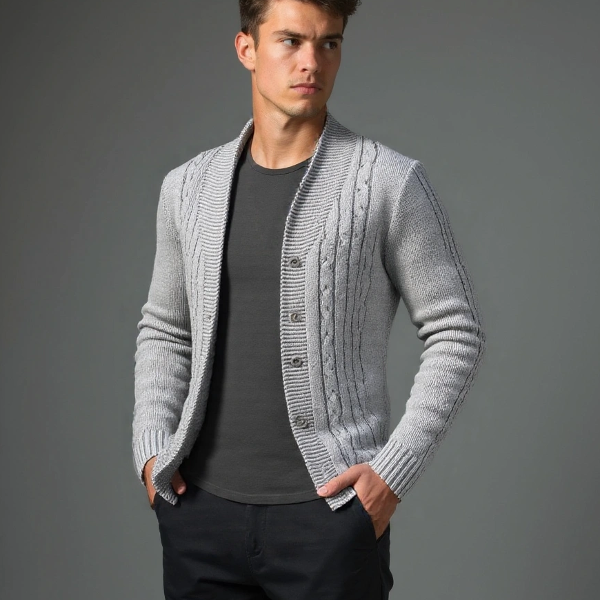 Noah™ | Cardigan Elegante para Homens