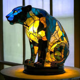 Lâmpada Pantera Negra Decorativa Vitral