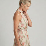 Francisca - Vestido Midi Floral com Decote Halter