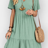 Raquel | Vestido Decote V Floral Verão