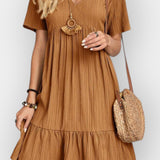 Raquel | Vestido Decote V Floral Verão