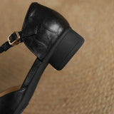 Mary Janes Clássicas Fivela Lateral Mulher | Elegantes Primavera