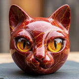 Lâmpada Gato Preto Decorativa Escultura Luxo
