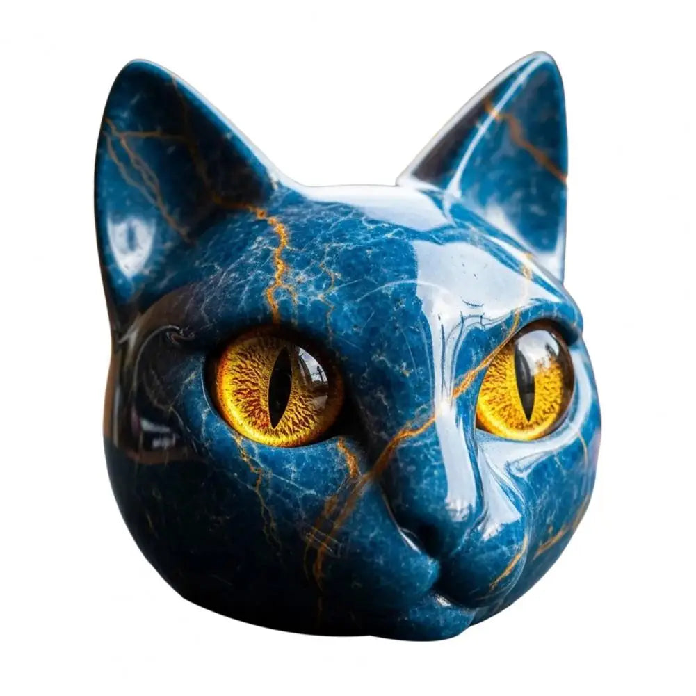 Lâmpada Gato Preto Decorativa Escultura Luxo