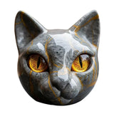 Lâmpada Gato Preto Decorativa Escultura Luxo