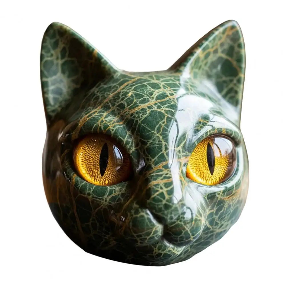 Lâmpada Gato Preto Decorativa Escultura Luxo
