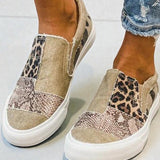 Mocassins Lona Leopardo Mulher | Estampado Animal Verão