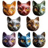 Lâmpada Gato Preto Decorativa Escultura Luxo