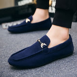 Mocassins de Negócio em Camurça