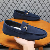 Mocassins de Negócio em Camurça