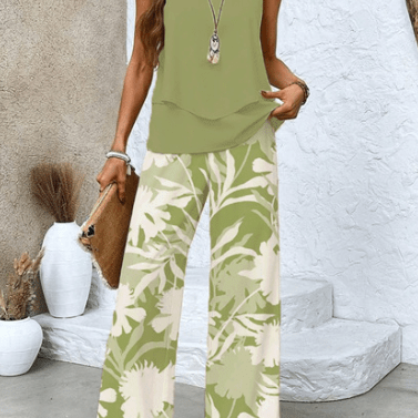 Tânia | Conjunto Elegante Neutro Verão