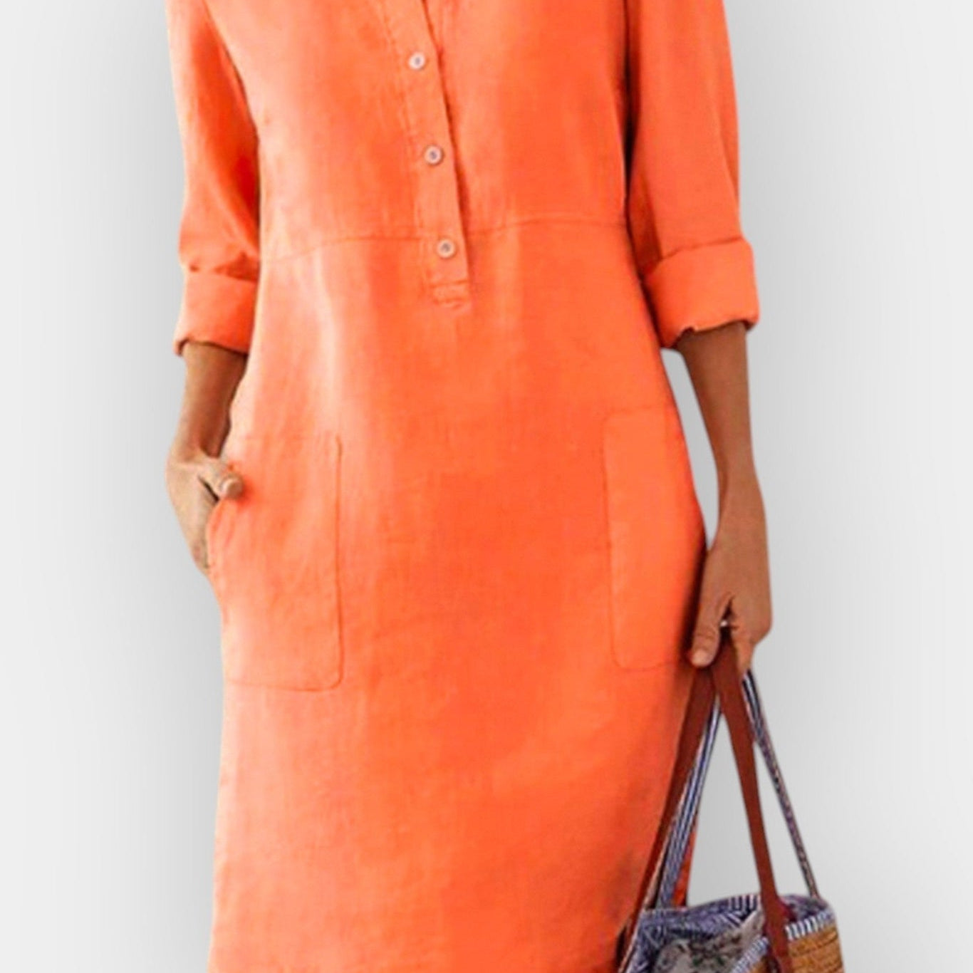 Teresa | Vestido Estampado Gráfico Verão