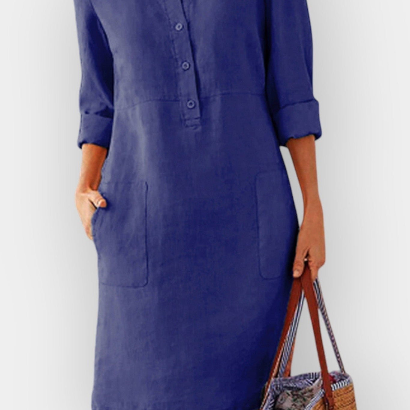 Teresa | Vestido Estampado Gráfico Verão