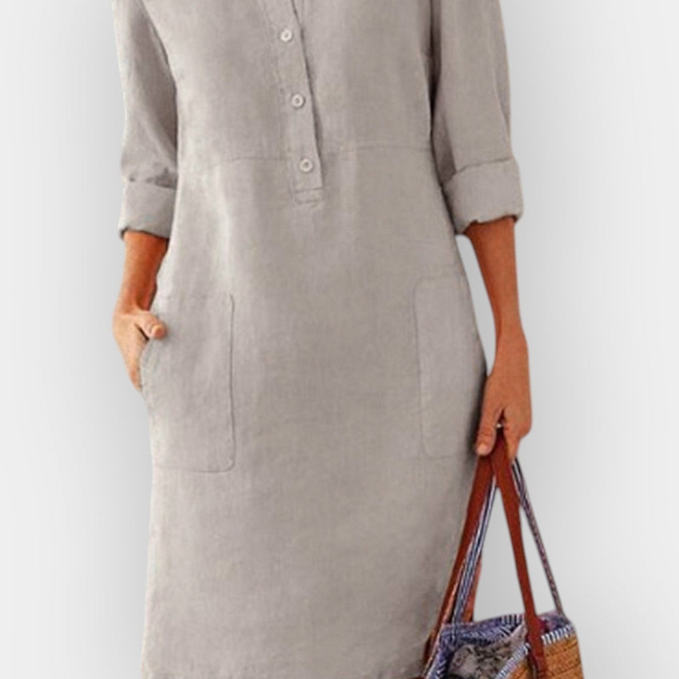 Teresa | Vestido Estampado Gráfico Verão