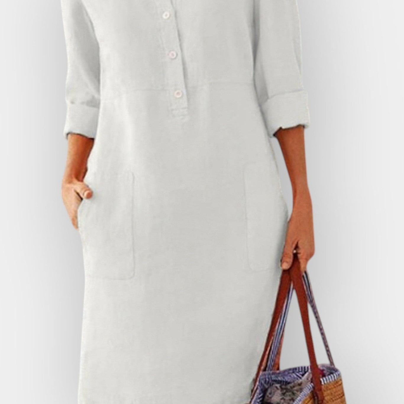 Teresa | Vestido Estampado Gráfico Verão