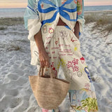 Vanessa | Conjunto Estampado Azul Praia