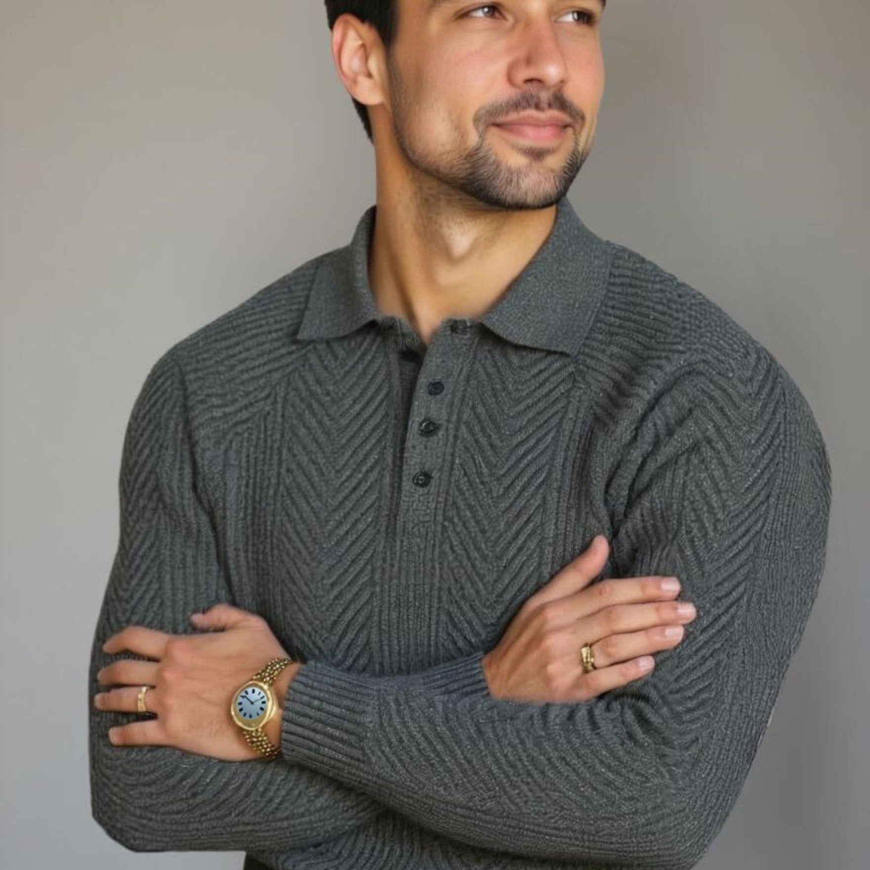 Viggo™ | Pullover em Algodão com Decote em V