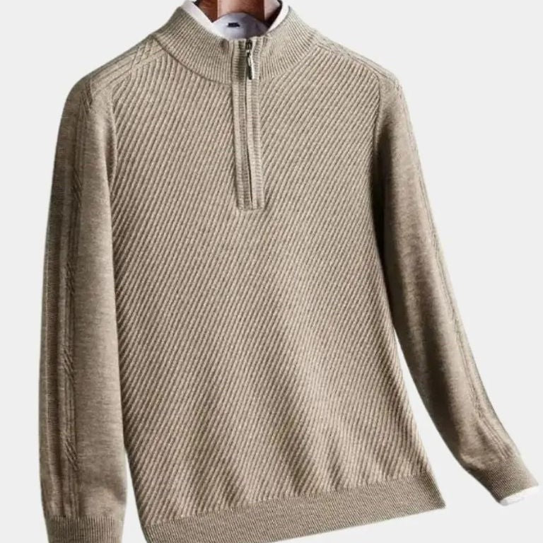 Vilhelm™ | Pullover Básico com Meio Zíper