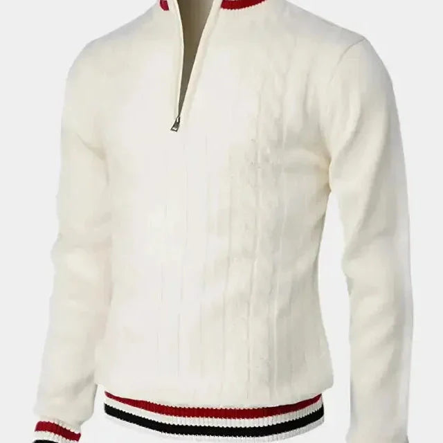 William™ | Pullover Básico de Gola Alta