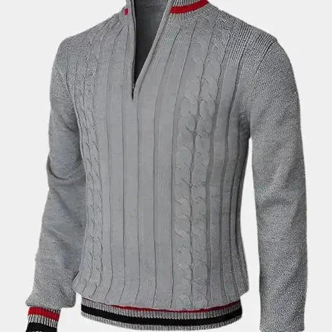 William™ | Pullover Básico de Gola Alta