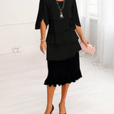 Patrícia - Vestido Elegante e Confortável com Renda