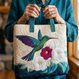 Mala Artesanal - Colibri e Flor Branca