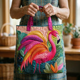 Mala Artesanal - Flamingo Arco-Íris Matelassé