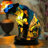 Lâmpada Pantera Negra Decorativa Vitral