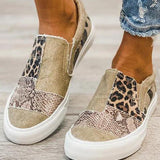 Mocassins Lona Leopardo Mulher | Estampado Animal Verão