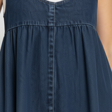 Raquel - Vestido Maxi de Ganga Vintage