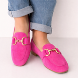 Mocassins Dourados Elegantes Mulher | Detalhe Dourado Primavera